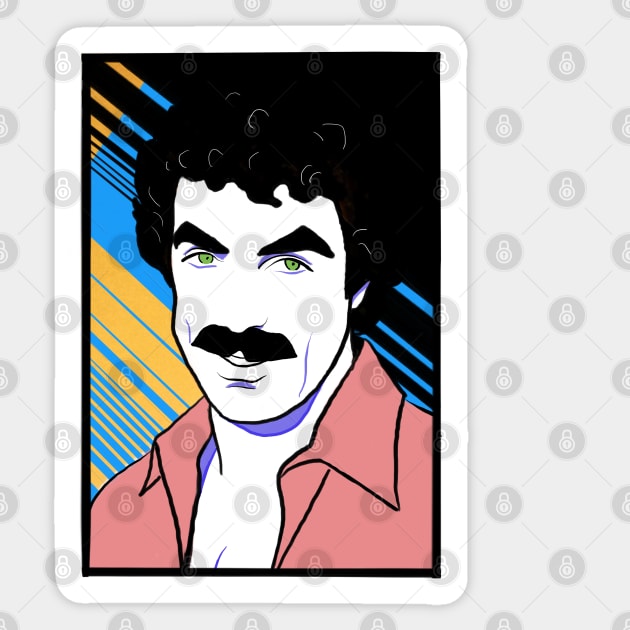 Magnum PI Sticker by UnleashedCreationz